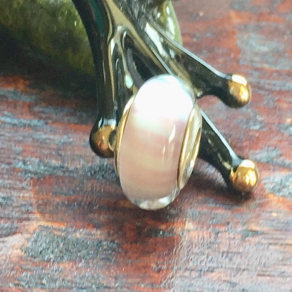 Pandora Pink Candy Stripes Charm 💎Retired💎🌸 - Picture 4 of 5